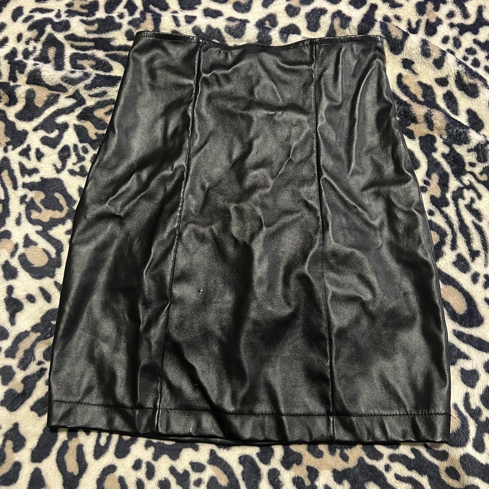 Fashion Nova Pleather High-waisted Skirt